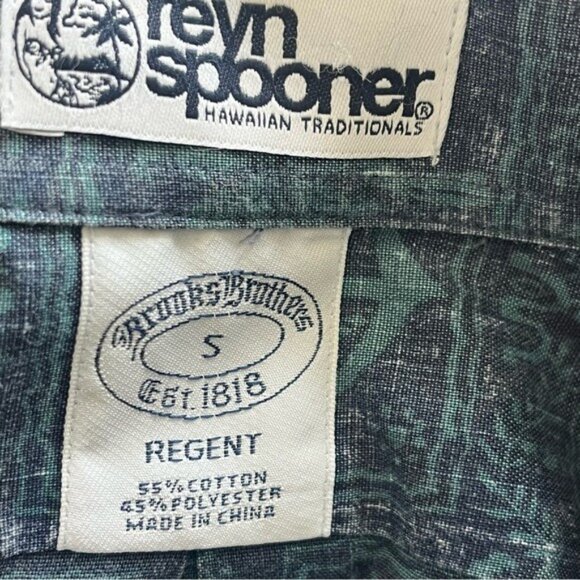 REYN SPOONER X BROOKS BROTHERS Hawaiian Button Down  Size Small - Picture 5 of 5